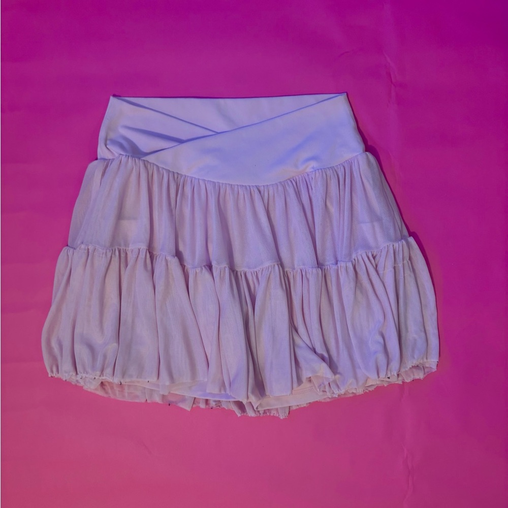 Blogalites Pink Mini Skirt with Build In Shorts